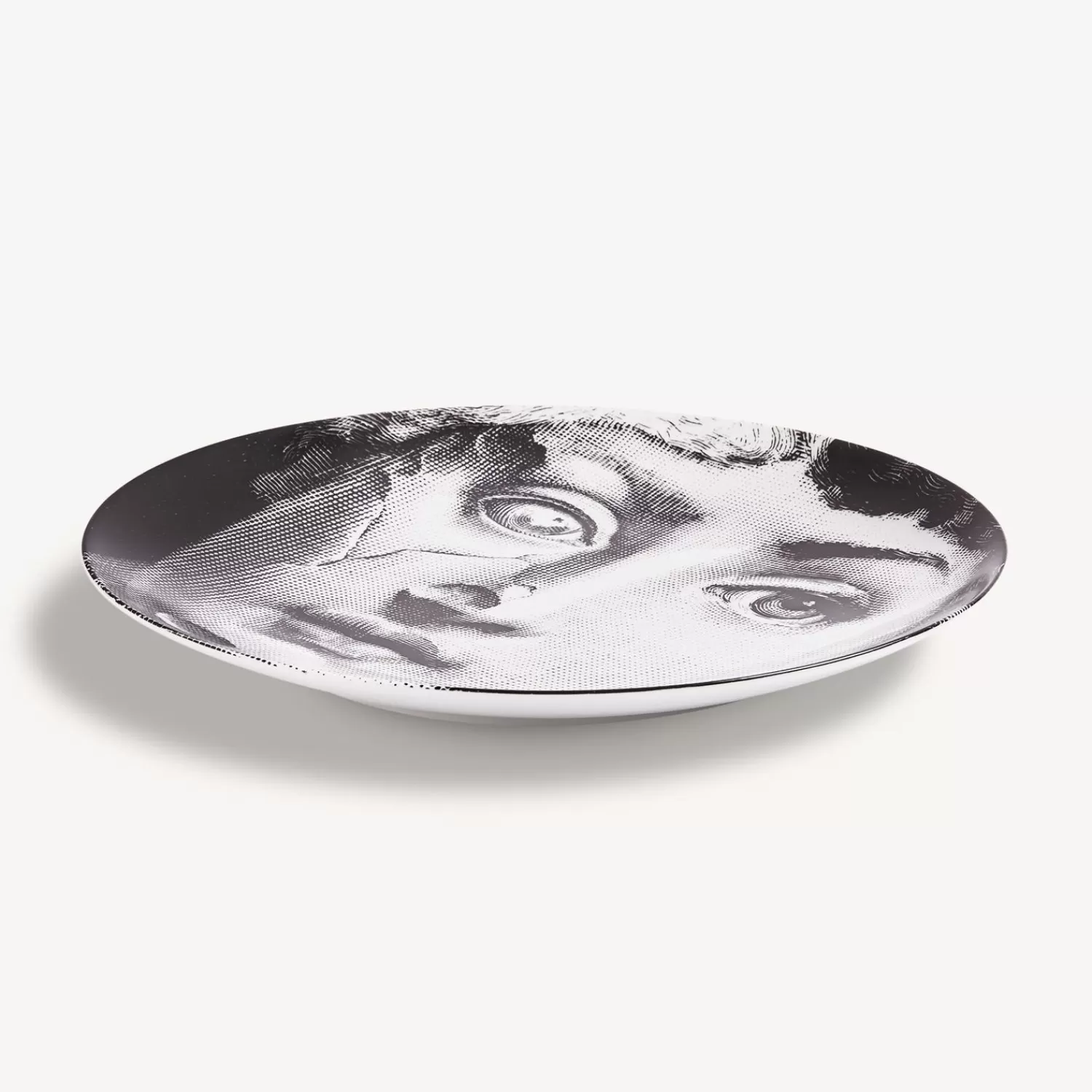 Antiquity<Fornasetti Wall Plate Tema E Variazioni N.378 White/Black