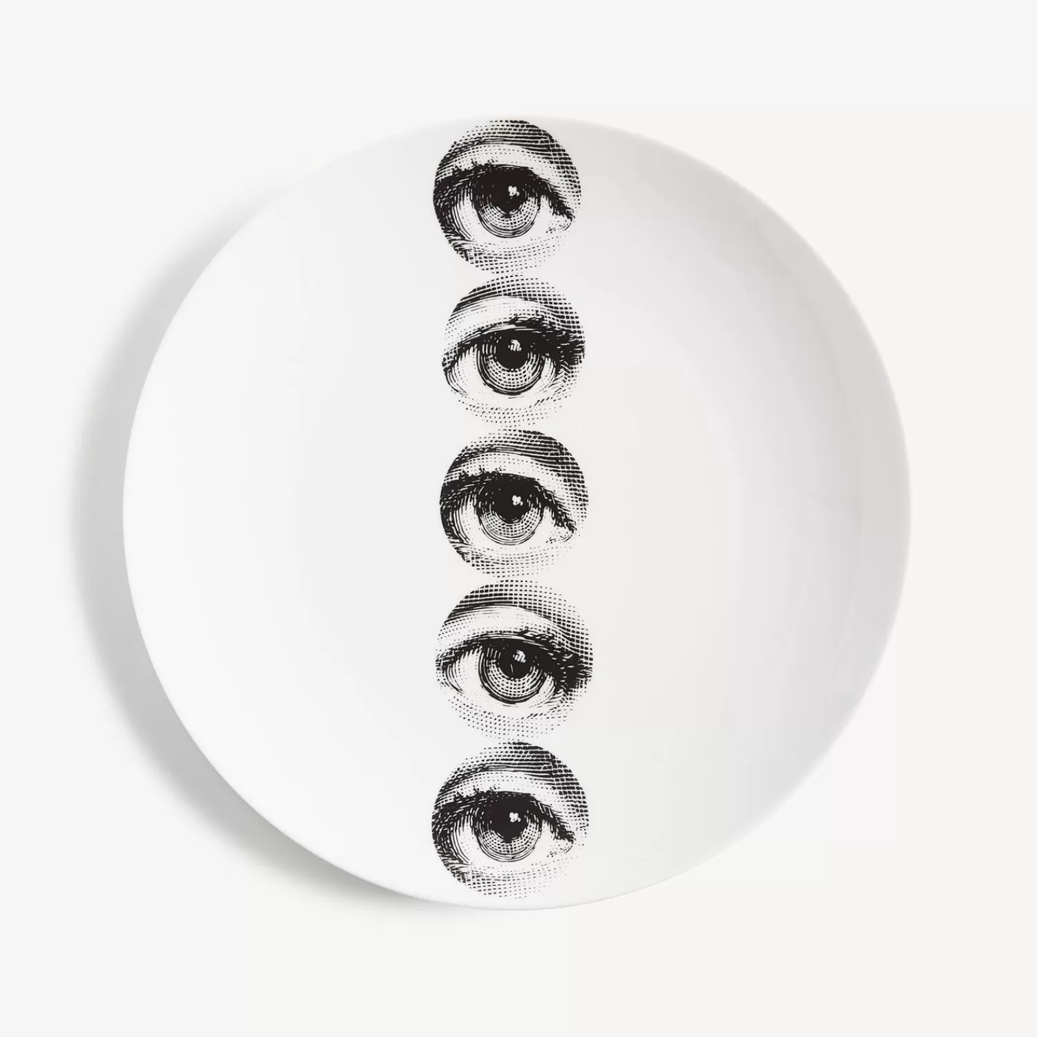 Repetition<Fornasetti Wall Plate Tema E Variazioni N.43 White/Black