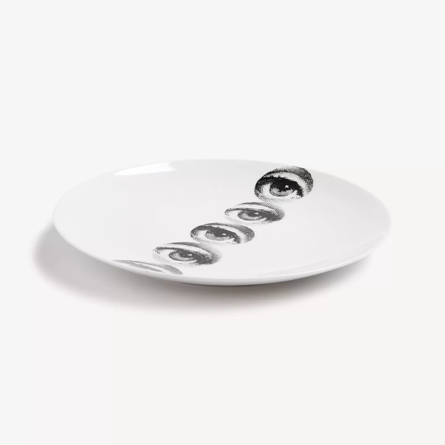 Repetition<Fornasetti Wall Plate Tema E Variazioni N.43 White/Black