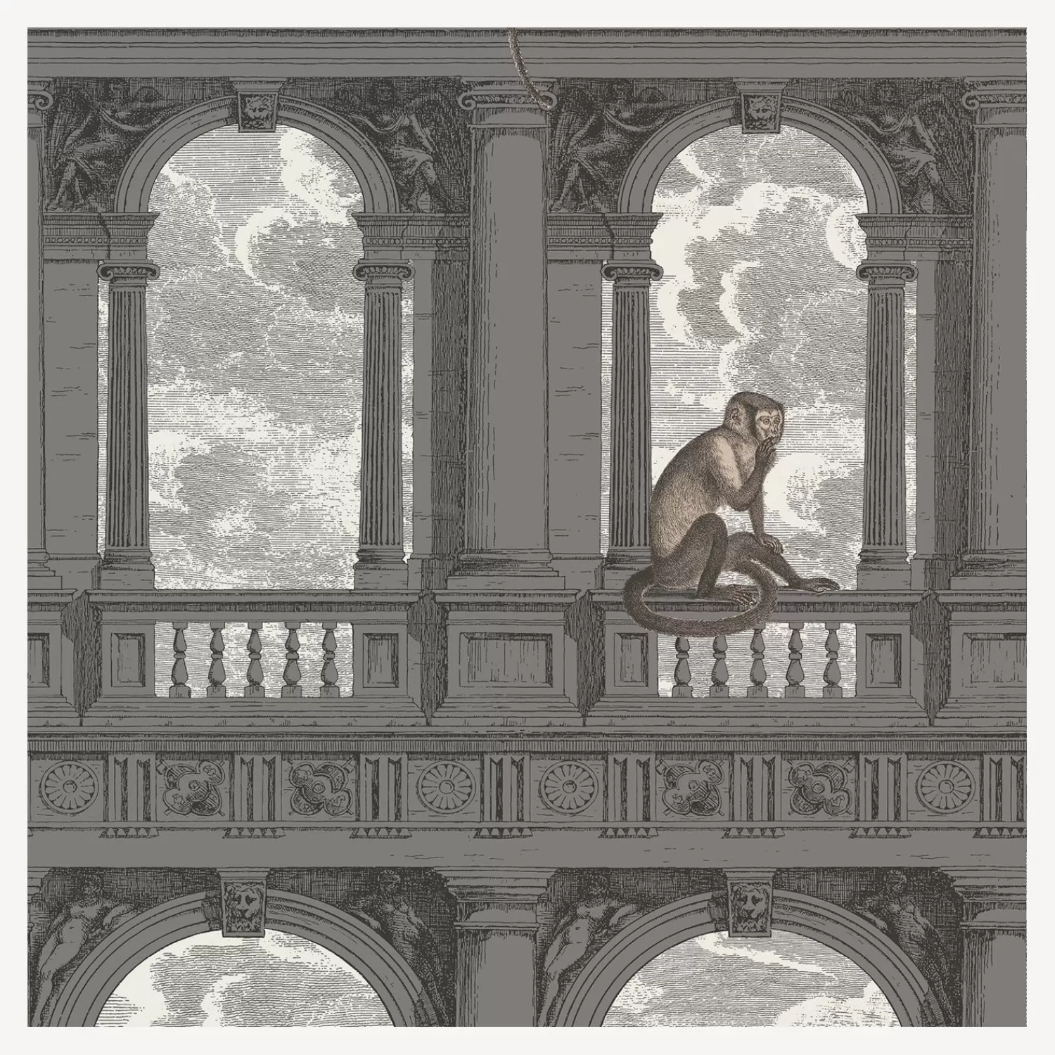 Wallpaper<Fornasetti Wallpaper Procuratie Con Vista Soot And Snow