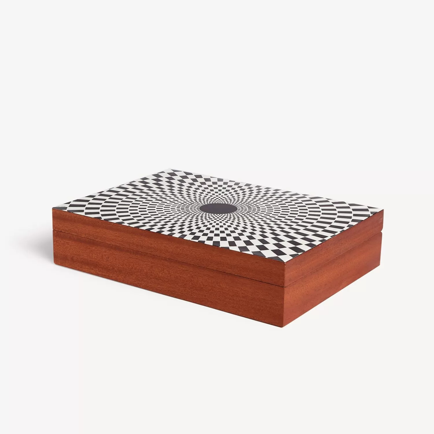 Glove Boxes<Fornasetti Wooden Box Egocentrismo White/Black