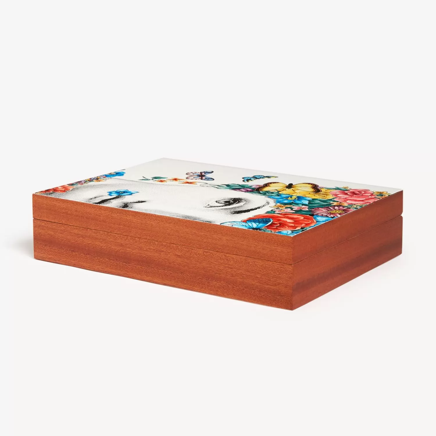 Glove Boxes<Fornasetti Wooden Box Fior Di Lina Multicolour
