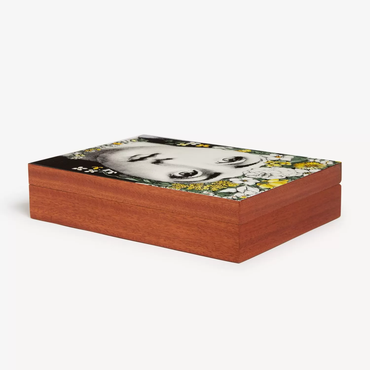 Glove Boxes<Fornasetti Wooden Box Flora Multicolour