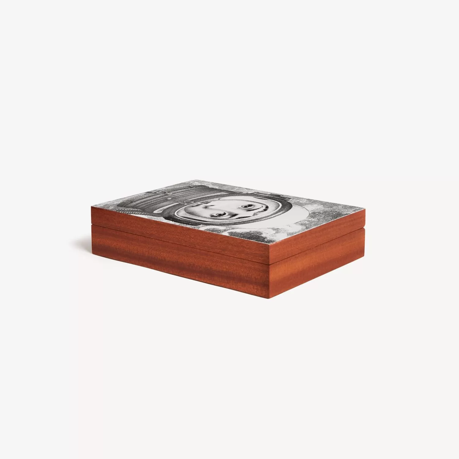 Glove Boxes<Fornasetti Wooden Box Palombara White/Black